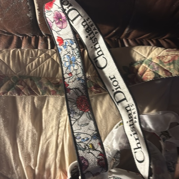 Used CHRISTIAN DIOR Lady D-Lite Florilegio Embroidery 2Way Hand Bag Canvas - Picture 11 of 11